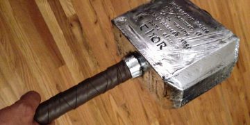 How much does Thor’s hammer weigh?