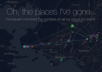 Foursquare: Oh the places I’ve gone…