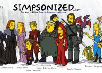 The heroes of Game of Thrones shown as… Simpson characters
