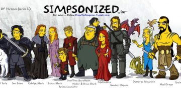 The heroes of Game of Thrones shown as… Simpson characters
