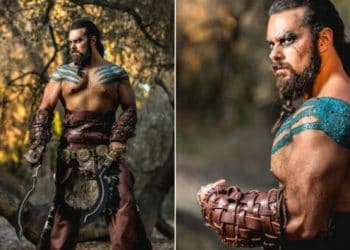 Warcraft artist dresses up as Khal Drogo from The GoT!