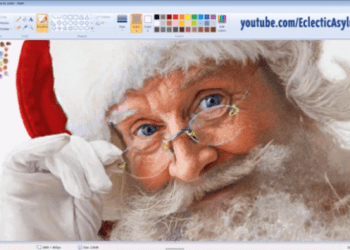 A realistic Santa Claus created with … MS Paint (vid)