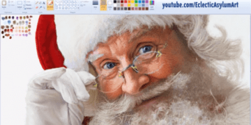 A realistic Santa Claus created with … MS Paint (vid)